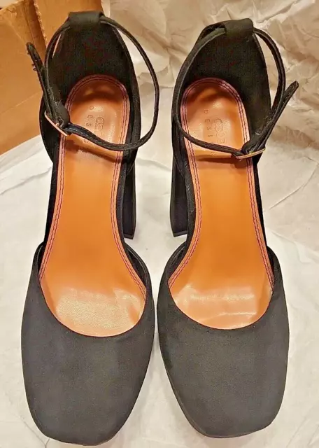 New in Box, Asos black high heel dress shoes US sz 8, UK sz 6, EU sz 38. Wide Ft