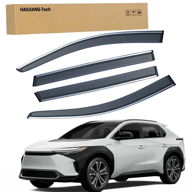 4-Piece Dark Smoke Window Visors For 2008-2016 Chrysler Town & Country - Acrylic