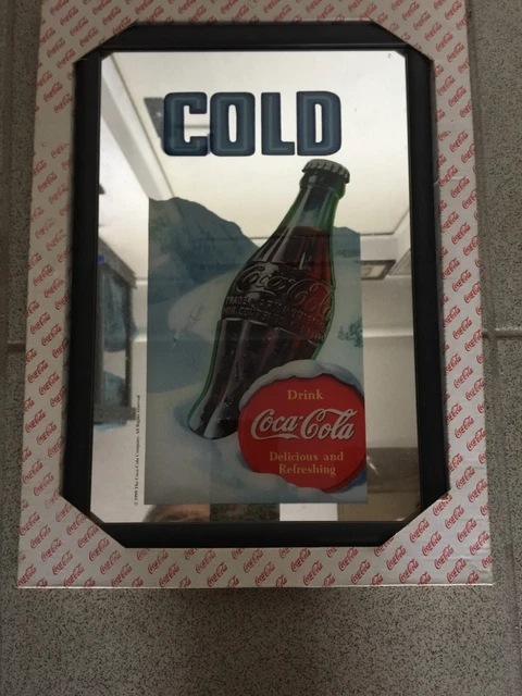 Coca Cola   Specchio  Cm  22X32  1999Delicious And Refreshing