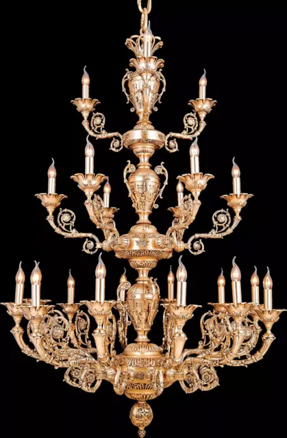 Luxus Palast Leuchte Deckenlampe Kronleuchter Deckenleuchte Wohnzimmer 120x220cm