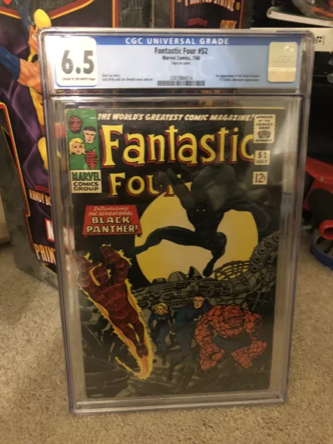 Marvel Fantastic Four #52 CGC 6.5 Cream To OW First App. Of The BLACK PANTHER!