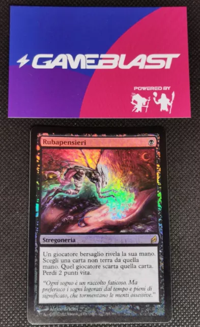 2007 MTG Thoughtseize *Foil* Lorwyn Rare LP/Exc - Italian First Print Magic Card