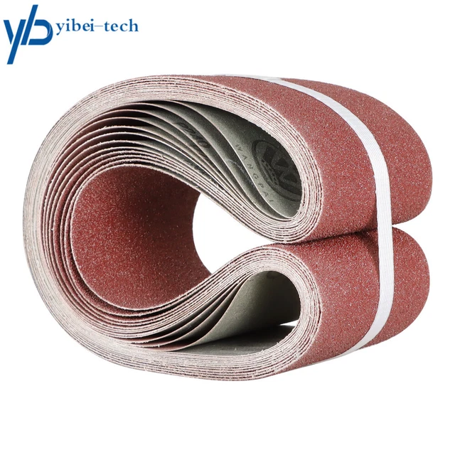 12 Pcs 60 80 120 150 240 400 Grit 4" × 36" Sanding Belts Belt Sander Sandpaper