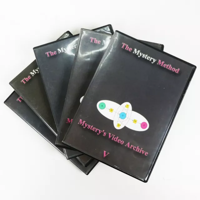 THE MYSTERY METHOD VIDEO ARCHIVES 5 DVDs Pick-Up Artist Seduction how to women