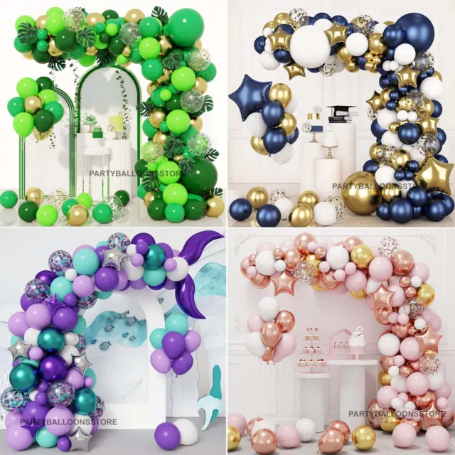 Balloon Arch Kit +Balloons Garland Birthday Wedding Party Baby Shower Decor UK