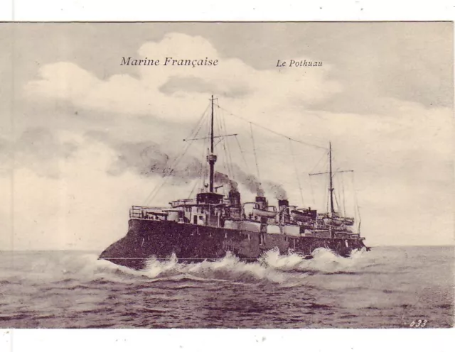 CPA 83 TOULON MARINE MILITAIRE FRANCAISE Le POTHUAU Croiseur Cuirassé 1895-1927