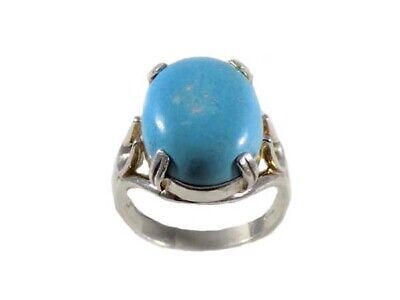 8½ Antique 18thC Persian Turquoise + Ring - Immortal Gem Ancient American Indian