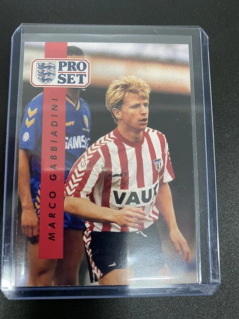 Sunderland Marco Gabbiadini Vintage Football Card In Double Protective Sleeve