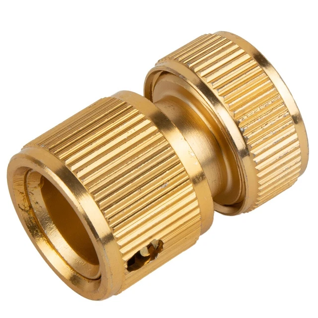1/2 Garden Brass Hose Connector Watering Water Hose Pipe Tap Adaptor Fitting