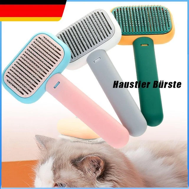 Katzen Hunde Haustier Bürste Bürsten Haar Entferner Fellpflege Selbstreinigend