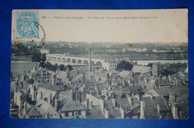 CPA / Old Tour Le Pont de Pierre Quai Saint Symphorien Postcard (E134)