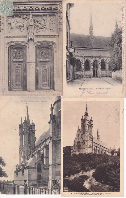 Lot of 4 Antique MONTMORENCY 3 Postcards