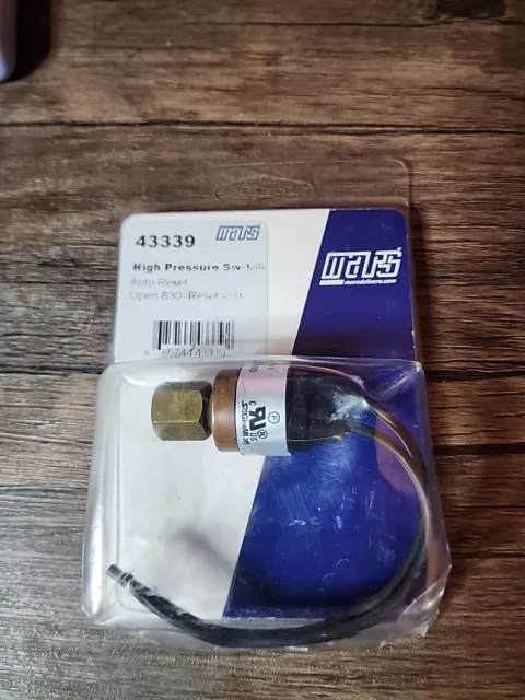 High Pressure switch Mars 43339 Auto Reset OPEN 630