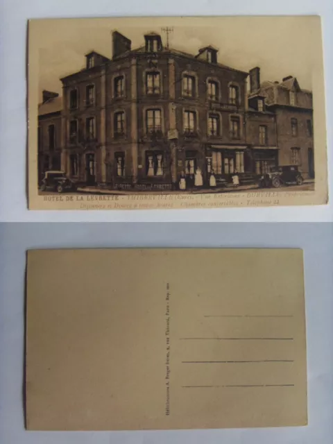 CPA THIBERVILLE Hotel La Levrette Eure(27) Années 1900 Propriétaire Durville