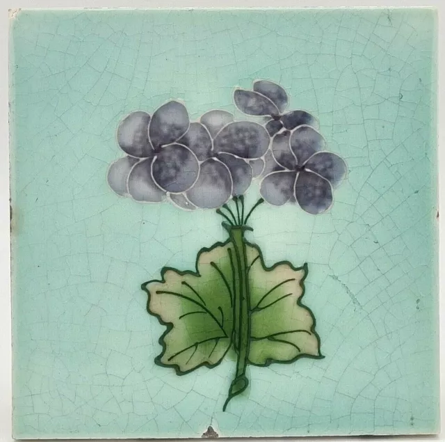 Stylish Fireplace Tubelined Tile Henry Richards Tile Company C1907 AE7