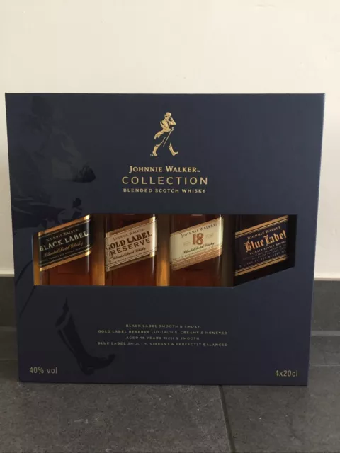 Johnnie Walker Collection, Blended Scotch Whisky, 4x20 cl, 40%, OVP