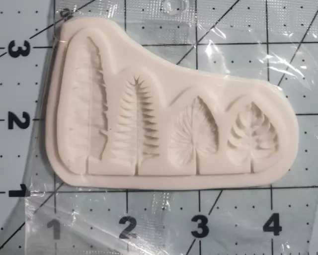 monstera fern mold food safe fondant clay resin FAST Free Ship