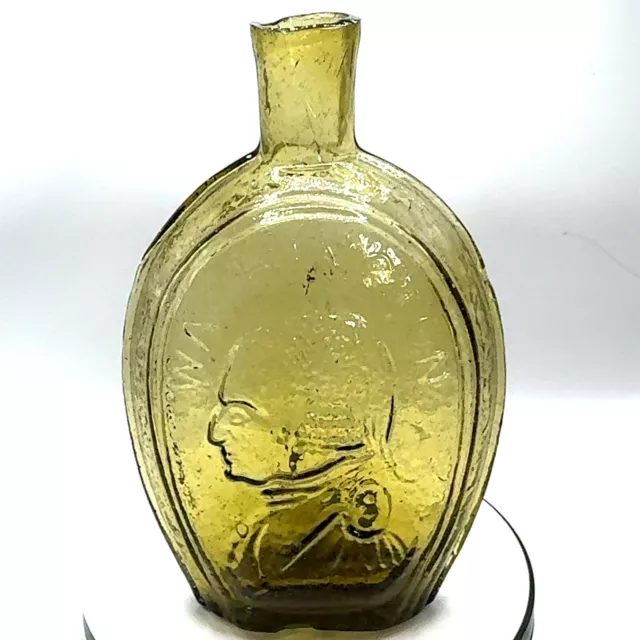 💯1820-1840 baltimore glass gi18 (very rare color) olive amber💯