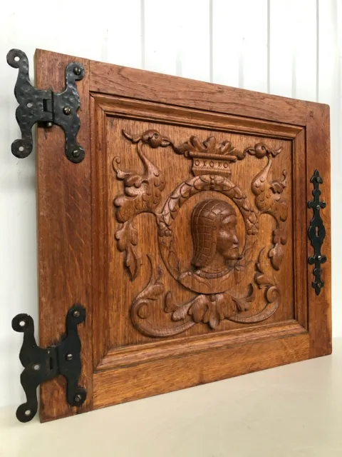 Stunning Neo Renaissance Door panel Carved all over with faces 1s 3