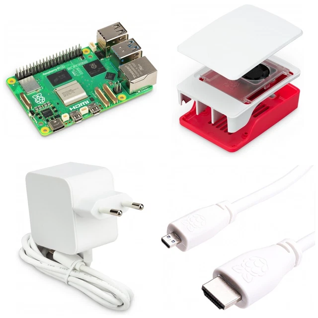 Kit Complet Démarrage Raspberry Pi 4 (2/4/8 Go) - Avec Alim, Boîtier, Carte SD 32Go, Caméra 5MP