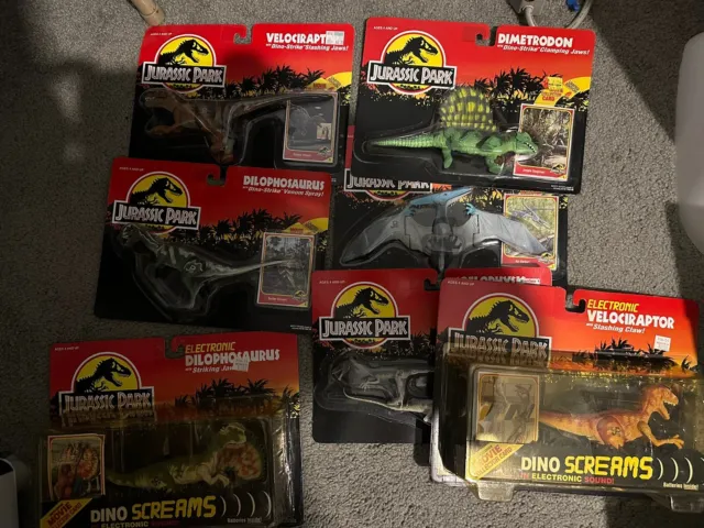 Jurassic Park Kenner Series One Lot. All Small Dinosaurs Mint.