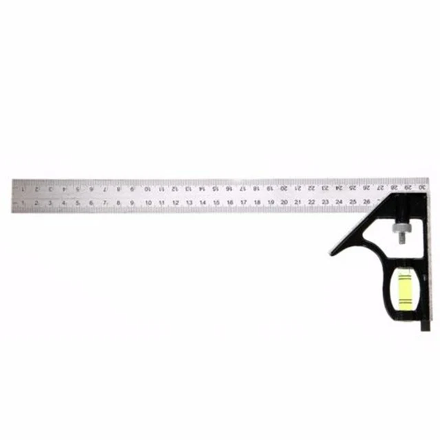 Medidor de línea angular ajustable herramienta de nivel mecanizado de madera 90 ° nuevo