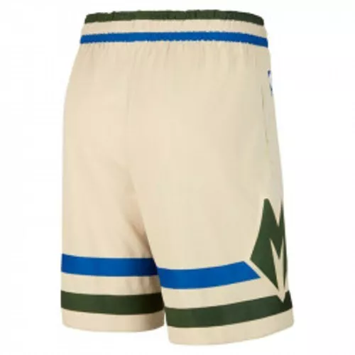 Pantaloncini/Shorts Collezione Adulto-Basket-Milwaukee Bucks-Antetokounmpo-Crema