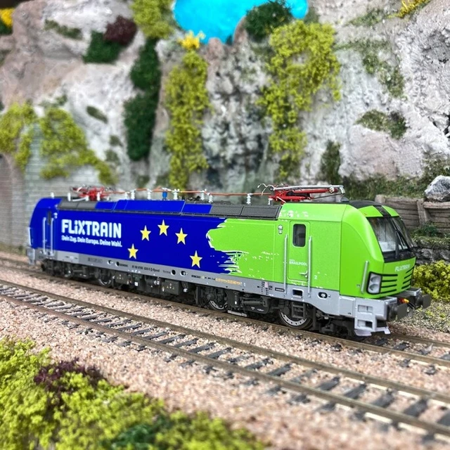 Locomotiva Elettrica Roco 73312 Vectron 193 813 FLIXTRAIN Ep.VI – Modellismo H0 - Foto 5