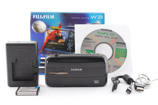 [MINT] Fujifilm FinePix REAL 3D W3 10.0MP Compact Digital Camera Black