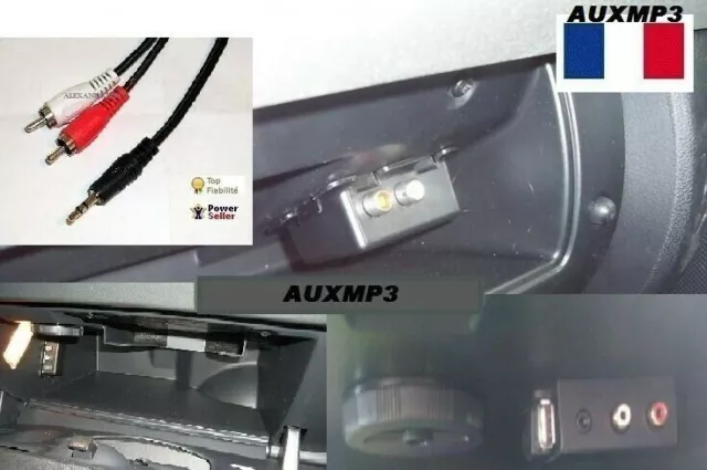 AUX Module Câble Musique Adaptateur Module D'autoradio Pour 207 307 407 308  C2 Récepteur Fil 3.5mm Aux Kit D'adaptateur Voiture