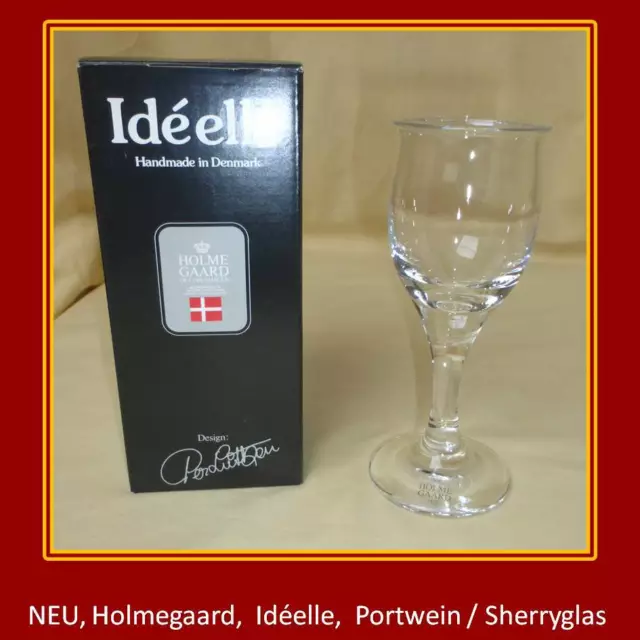 NEU HOLMEGAARD,Idéelle,Sherryglas / Portwein,Kristall,mundgeblasen,Ideelle,15 cm