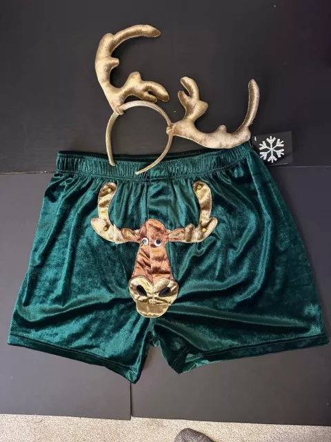 Merry Christmoose Shorts & Antlers, Christmas