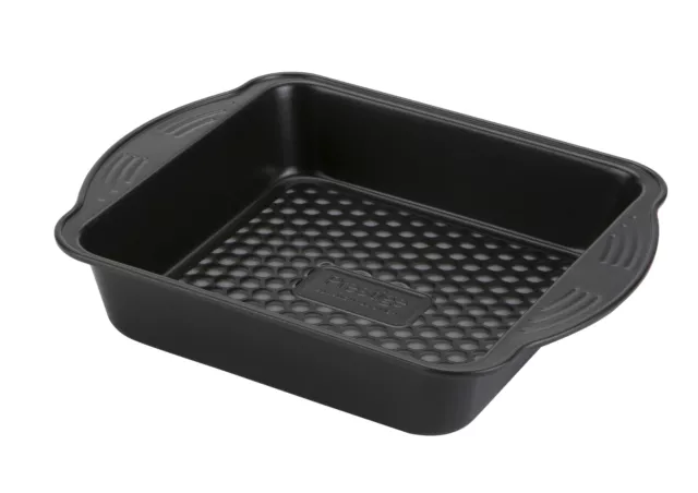 Prestige Aerolift Cake Tin Black Steel Square Baking Mould Pastry Bakeware - 8"