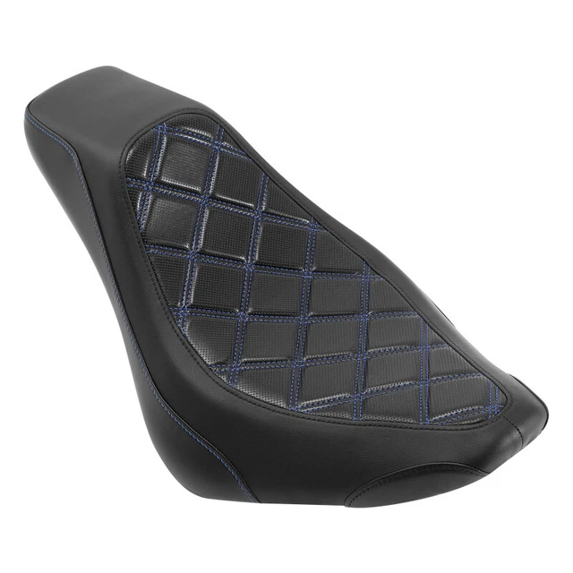 Black Driver Seat Fit For Harley Softail Slim Street Bob 2018-2023 2019 Deluxe