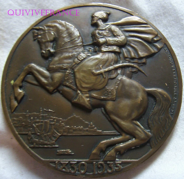 MED9611 - MEDAILLE VILLE D'ALGER 1935 Cie GENERALE TRANSTLANTIQUE par DELAMARRE