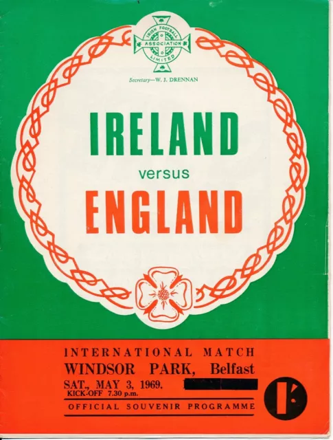 Northern Ireland v England (Home International) 1969