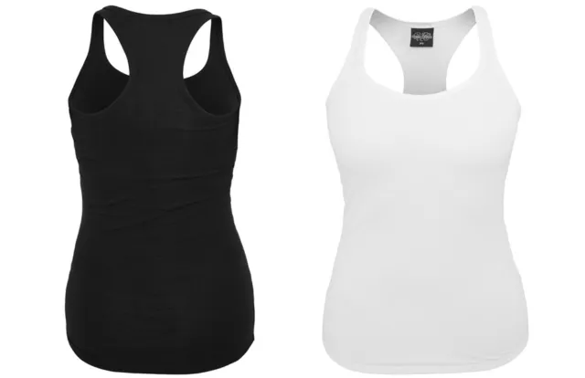 Urban Classics Damen Tanktop Trägershirt Muskelshirt Oberteil Ärmellos Rundhals