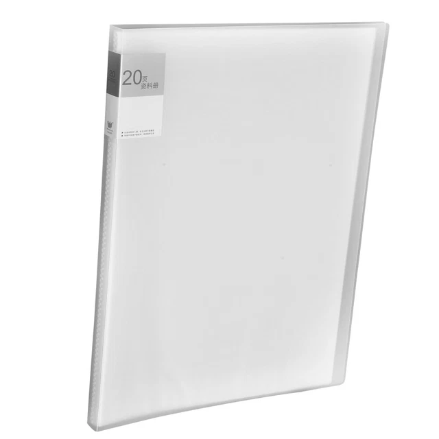 Hoshisea – 4 Classeurs A4 30 Pochettes – Transparent PP – Reliure Anneaux – Blanc, Rouge, Bleu, Vert