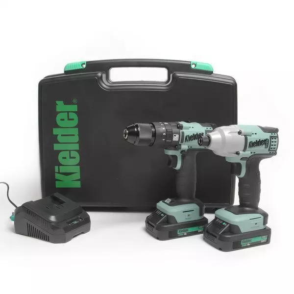 Kielder KWT-014 Combi Drill & KWT-005 Impact Driver TYPE18, 2 x 2.0Ah (Kit)