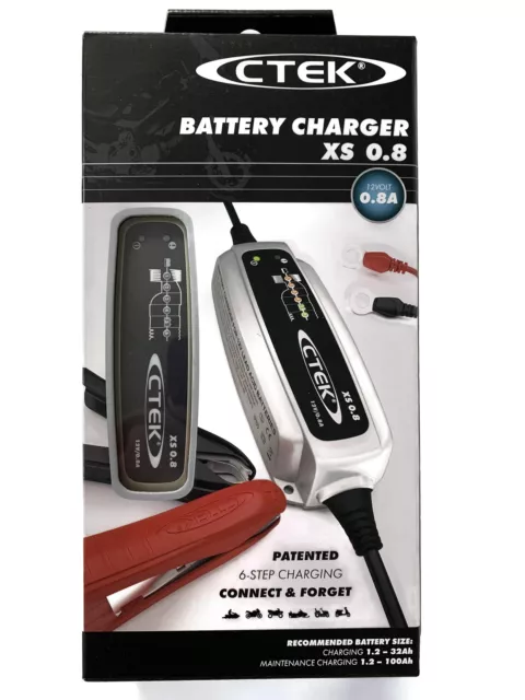 Ctek Kit Chargeur XS 0.8 + Zigarettenanzünderladekabel 56-263