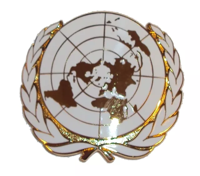 New OFFICIAL Issue OR's United Nations Cap Badge - UN Beret badge