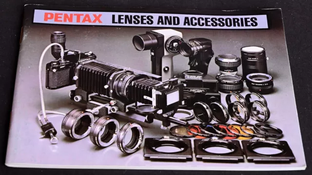 Original Pentax Lenses and Accessories Manual 1981 Edition - Excellent
