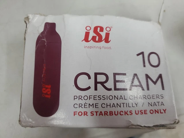 Set of 50 Isi Professional Cream Chargers for Starbucks NO BOXES they are loose