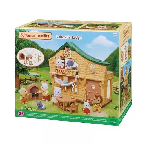 Brand New & Boxed - Sylvanian Families 5451 Lakeside Lodge Log Cabin