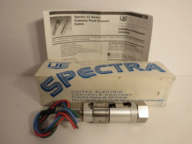 United Electric Controls Spectra 12 Series Explosion Proof Pressure Switch