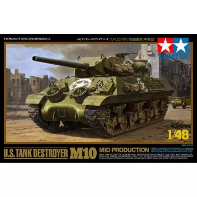 Maquette Char U.s. Tank Destroyer M10 Mid Production |tamiya|32519| 1:48