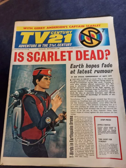 Vintage TV CENTURY 21 Comic No. 146 Thunderbirds Captain Scarlet 4 NOVEMBER 1967