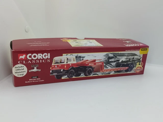 BOXED 1/50 SCALE CORGI 22401 Bedford TK Artic Low Loader, British Railways