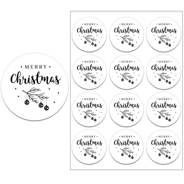 12 Sticker Weihnachtssticker Frohe Weihnachten Aufkleber Merry Christmas Xmas