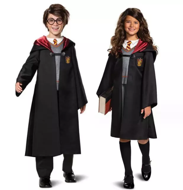 Costume uniforme Hermione Grifondoro granger abito cosplay regalo per bambini